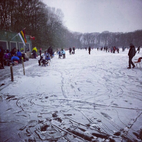 #Schaatsen op #natuurijs bij #IJsbaan #Heiloo