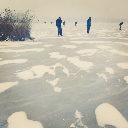 #schaatsen #natuurijs #vogelplas