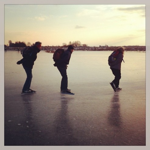 #natuurijs nordsekriit bij Drachten prachtig schaatsen
