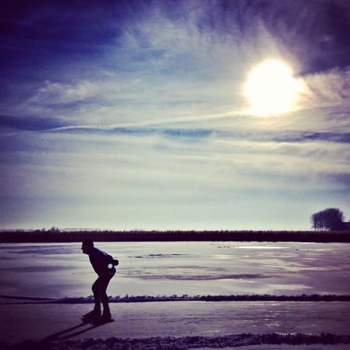 #Westerschenge is de mooiste plek om in #Zeeland te schaatsen. #natuurijszld #natuurijs #winter #schaatsen #lovezeeland