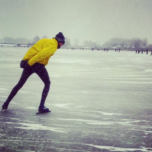 Nog eentje #schaatsen #natuurijs #vogelplas