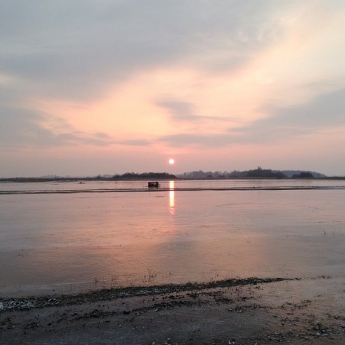 #Schaatsen #Natuurijs #Snitsermar #Friesland #Sunset