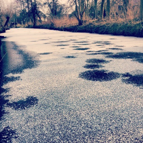 #Natuurijs op #sloot in #Heiloo #maart #lente