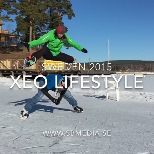 #XEOLifestyle in #Falun #Sweden @xeolifestyle @runnwinterweek @frambyudde #lakerunn #sbmedia #film #natuurijs #frambyudde #freestyleoneice #frozenlake #Runn