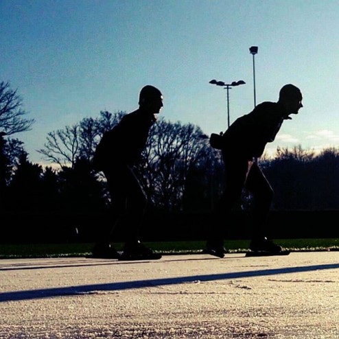 20 km op natuurijs. #natuurijs #schaatsen #oosterbeek #winter #veluwe #arnhem #speedskating #nature #sport