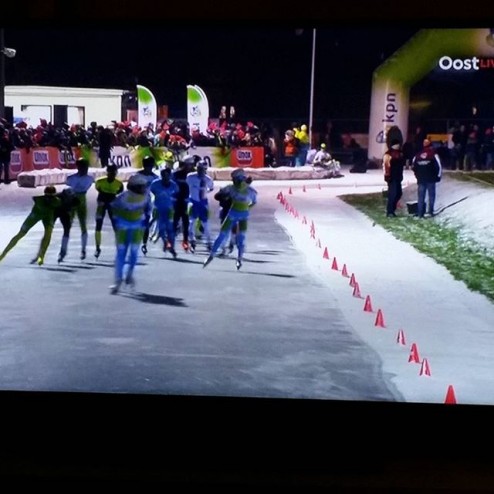 #marathon #schaatsen #haaksbergen @rtvoost live #skating #natuurijs