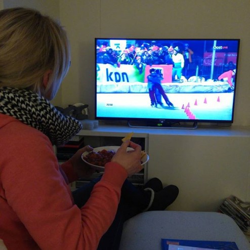 #bordopschoot #marathon #schaatsen op tv #natuurijs #mooi!